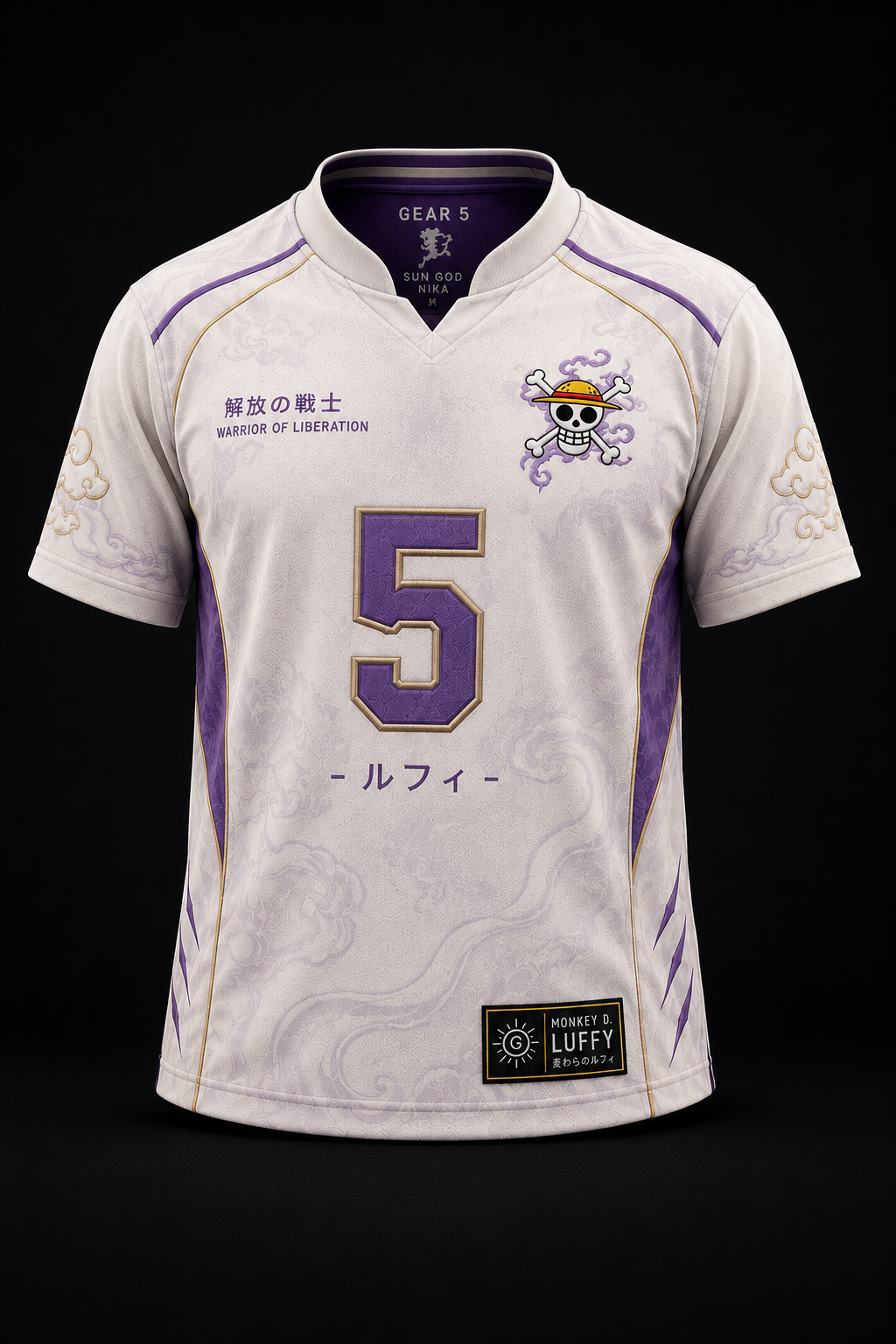 Sun God Nika Gear 5 Luffy Jersey