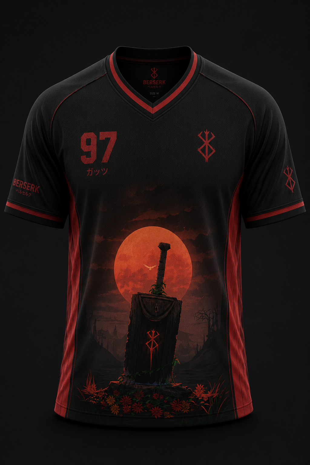 Berserk Guts Black Swordsman Jersey