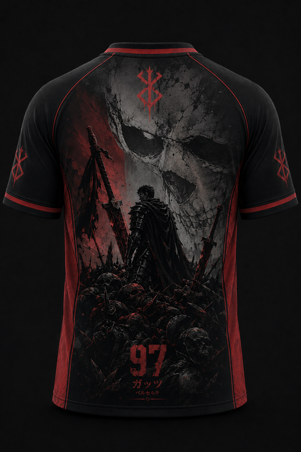 Berserk Guts Black Swordsman Jersey
