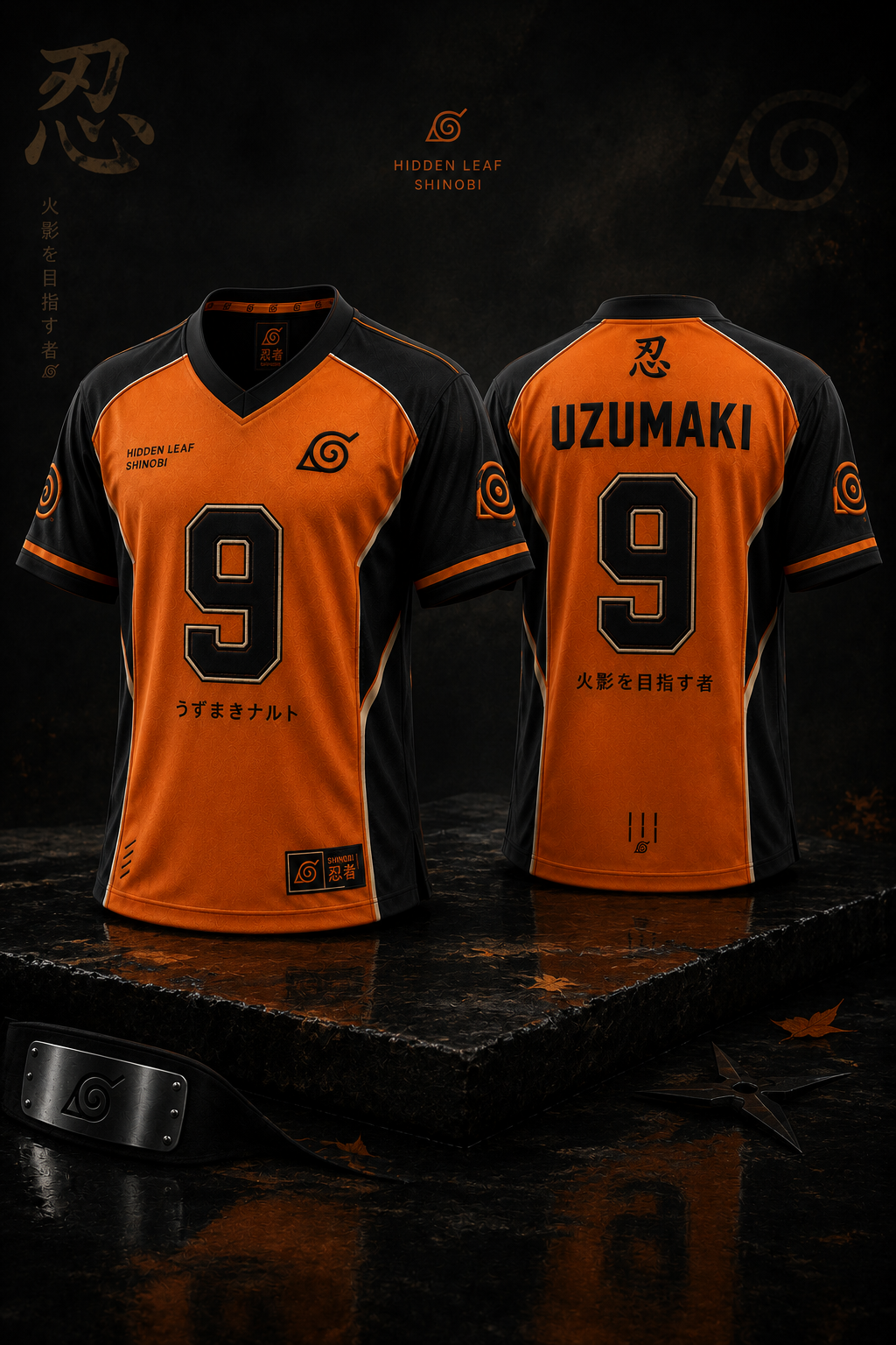 Hidden Leaf Shinobi Uzumaki Jersey
